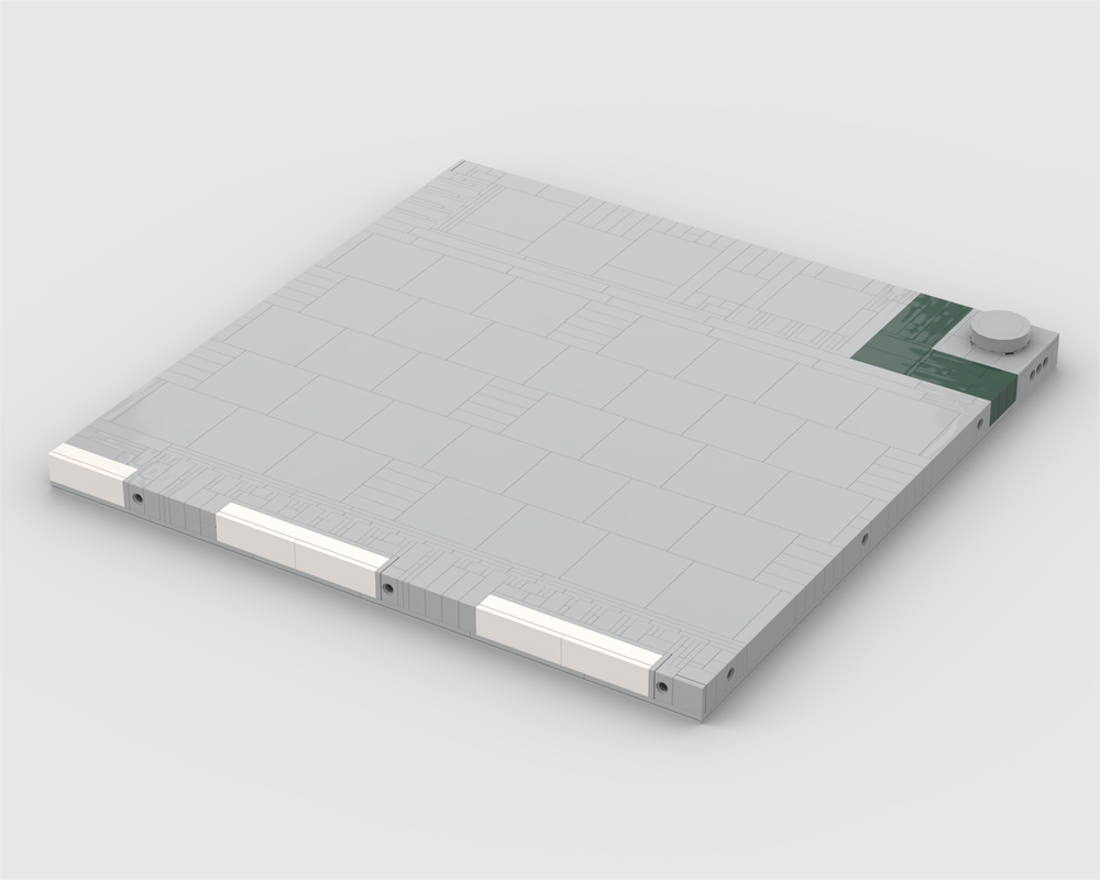 Lego Upscaled roadplate turn