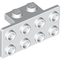 Lego Bracket 1 x 2 - 2 x 4 / White