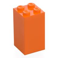 Lego Brick 2 x 2 x 3 / Orange