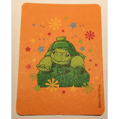 Lego Game Card, Duplo Memory Game - Turtle / [No Color/Any Color]