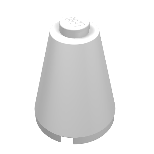 Lego Cone 2 x 2 x 2, Solid Stud
