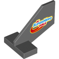 Lego Tail Shuttle Small 2 x 3 x 2 with DC SUPERHERO GIRLS Print / Dark Bluish Gray