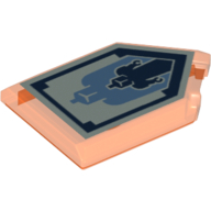 Lego Tile Special 2 x 3 Pentagonal with Nexo Power Shield Print - Giant Growth