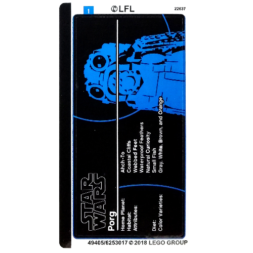 Lego Sticker Sheet for Set 75230-1 / [No Color/Any Color]