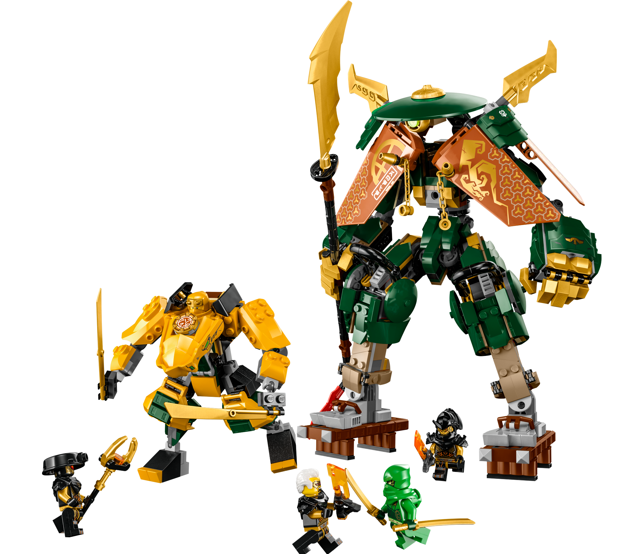 Lego Lloyd and Arin's Ninja Team Mechs