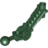 Lego Large Figure Skeletal, Limb, Angular with Ball Joint, and Axle Hole / Dark Green