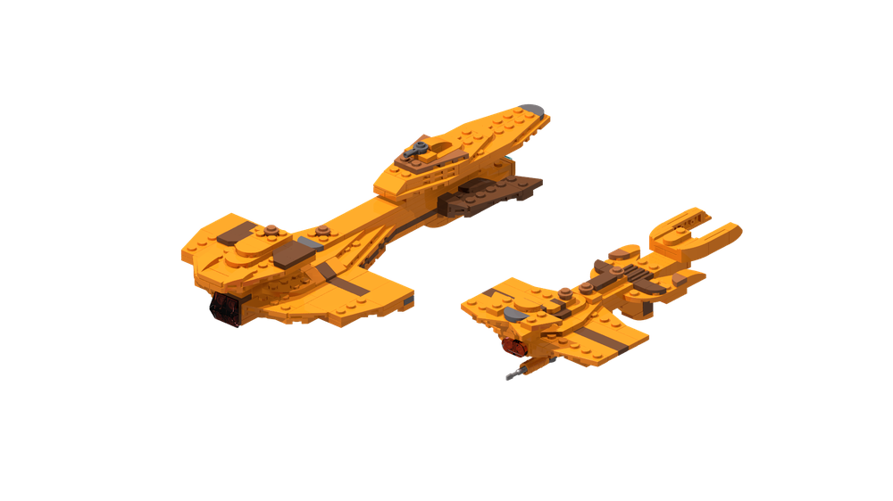 Lego Cardassian Small Ships Pack 2, Smooth Edition