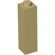 Lego Brick 1 x 1 x 3 / Tan