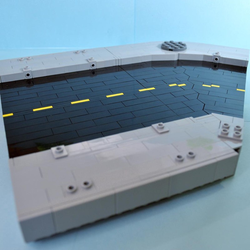 Lego Modular Straight Road Section with Sidewalks