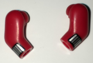 Lego Arm, (Matching Left and Right) Pair with Silver Cuffs Pattern