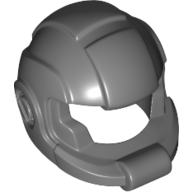 Lego Helmet Space with Open Visor / Dark Bluish Gray