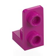 Lego Bracket 1 x 1 - 1 x 2 Inverted / Magenta