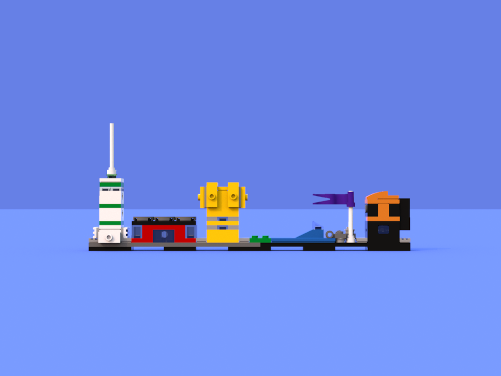 Lego 31060 Mini City + Statue Alternate MOC