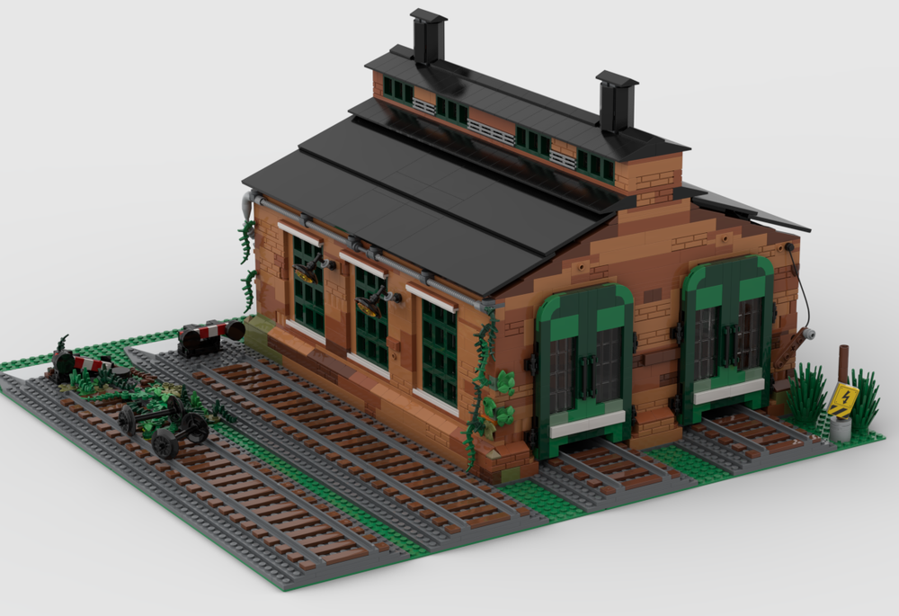Lego Disused train shed