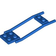 Lego Animal / Creature Accessory, Horse Hitching, 1 x 2 Plate and 2 x 2 Plate [Studded] / Blue