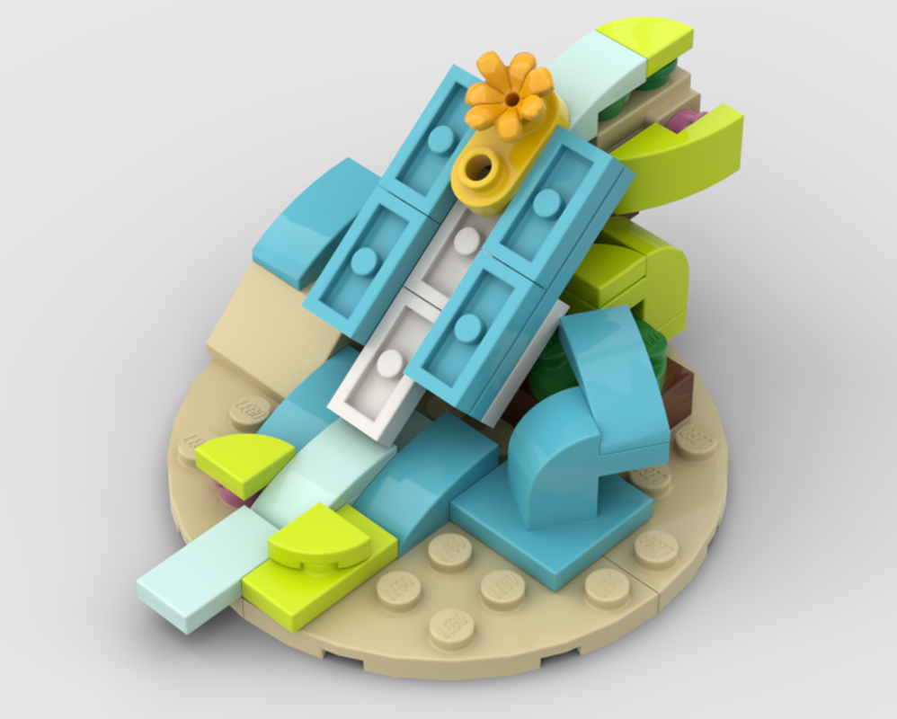 Lego 31128 Waterfall With Kayak