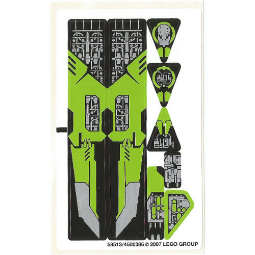 Lego Sticker Sheet for Set 8104-1
