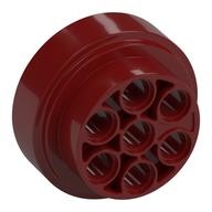 Lego Wheel 31 x 15 Technic, 7 Pin Holes / Dark Red