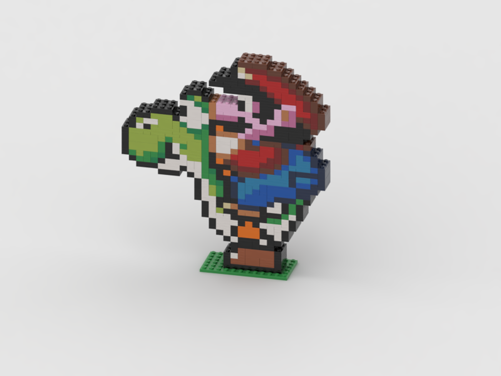 Lego Pixel-Yoshi