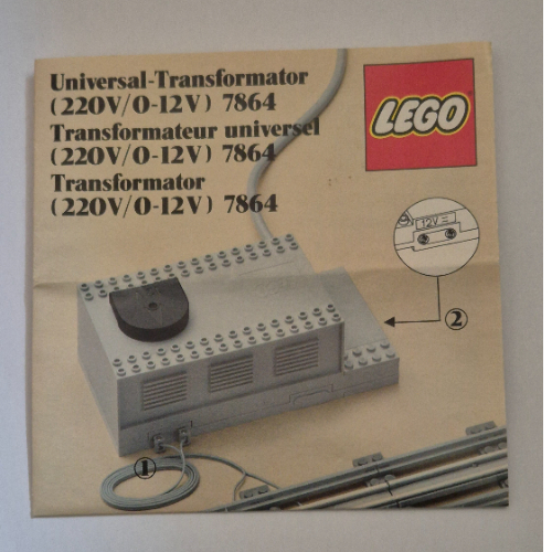 Lego User Guide, Information Note for Parents, 12V Transformer - 108681