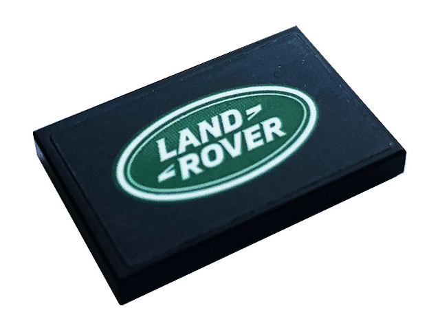Lego Tile 2 x 3 with Land Rover Logo Large Pattern (Sticker) - Set 42110