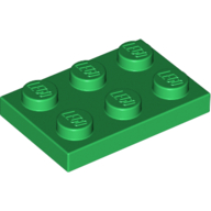 Lego Plate 2 x 3 / Green