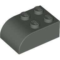 Lego Brick Curved 2 x 3 / Dark Gray