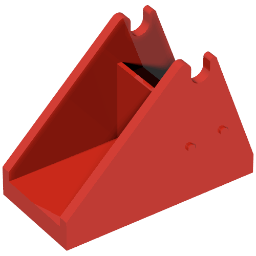 Lego Fabuland Fire Ladder Holder 2 x 4 x 2 1/2 / Red