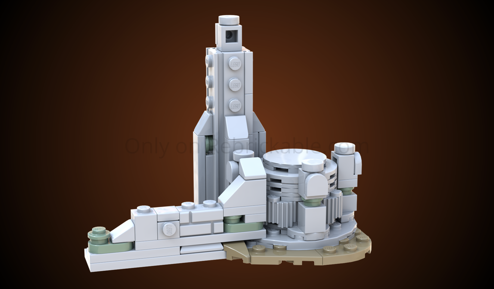 Lego LOTR - Helm's deep (microscale) - Map of Middle-Earth