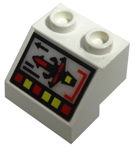 Lego Electric, Light Slope 45 2 x 2 with Computer Console Pattern
