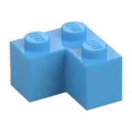 Lego Brick 2 x 2 Corner / Medium Blue
