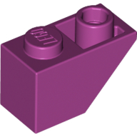 Lego Brick Sloped Inverted 45° 2 x 1 / Magenta