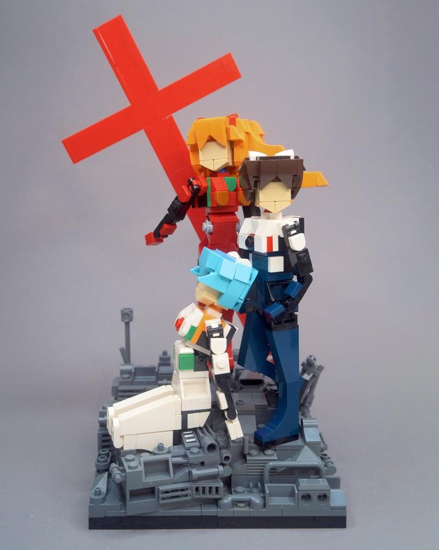 Lego Evangelion Pilots Diorama