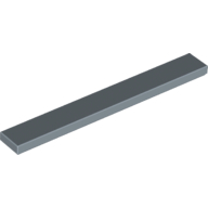 Lego Tile 1 x 8 with Groove / Sand Blue