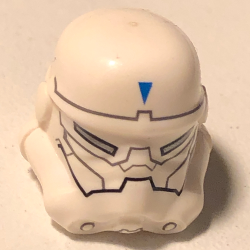 Lego Helmet Stormtrooper, Special Forces Commander Print / White