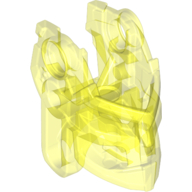 Lego Large Figure Head Connector Block (Toa Okoto) / Trans-Neon Green