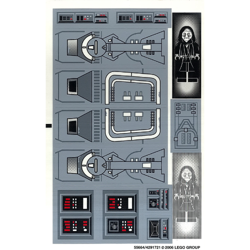 Lego Sticker Sheet for Set 6211-1 / [No Color/Any Color]