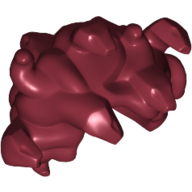 Lego Hair Entwined Snakes (Medusa) / Dark Red