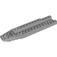 Lego Brick Wedged, Sloped Inverted 16 x 4 x 1 1/3 Cockpit / Light Bluish Gray