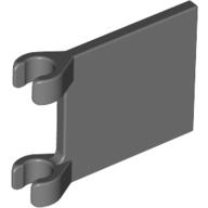 Lego Flag 2 x 2 Square [Thin Clips] / Dark Bluish Gray