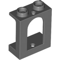 Lego Window 1 x 2 x 2 Castle / Dark Bluish Gray