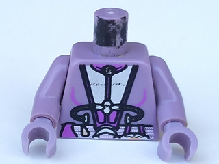 Lego Torso SW Silver and Purple Utility Gear Pattern (Zam) / Sand Purple Arms / Sand Purple Hands