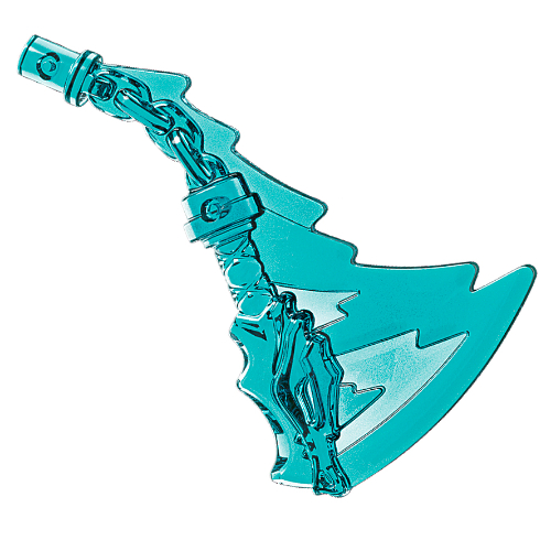Lego Weapon Nunchucks with Trailing Effect / Trans-Light Blue