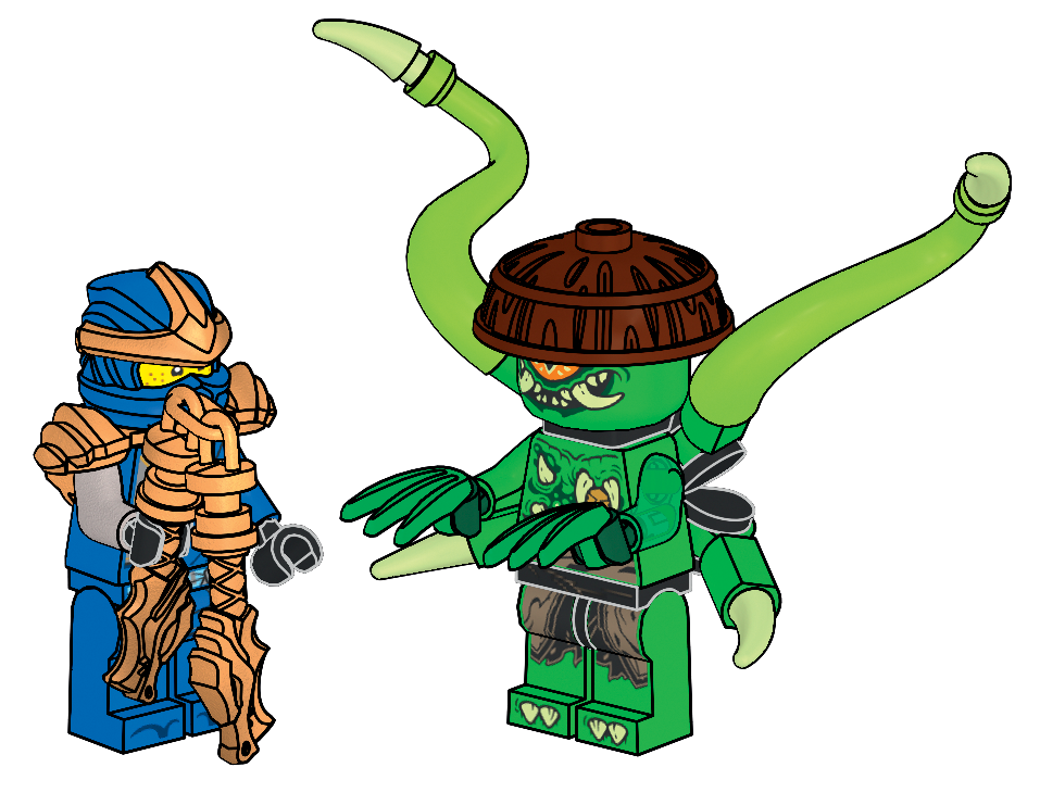 Lego Jay and Mutation Monster