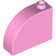 Lego Brick Curved 1 x 3 x 2 / Bright Pink