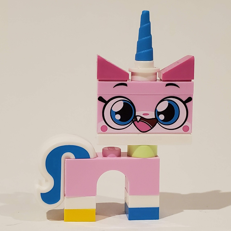 Lego Unikitty, Dark Azure Foot, Open Mouth, Big Pupils