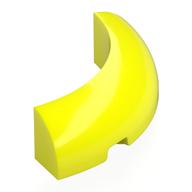 Lego Brick Round Corner 4 x 4 x 1 / Vibrant Yellow