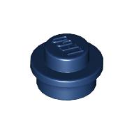 Lego Plate Round 1 x 1 with Solid Stud / Dark Blue