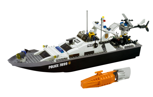 Lego Police Boat