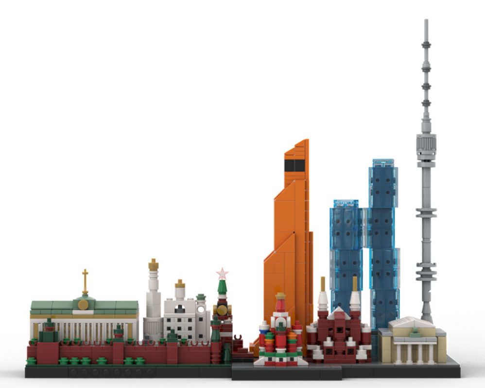 Lego Moscow Skyline